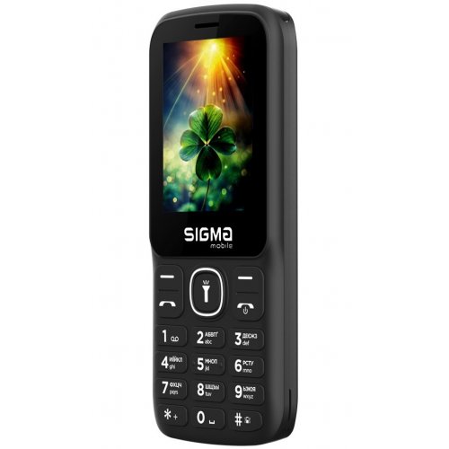 Кнопочный телефон Sigma mobile X-style 242 Lucky (4827798792919) Black купить в Украине | Telemart фото
