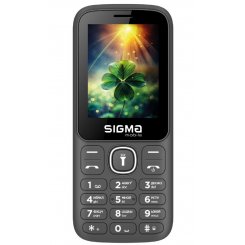 Кнопочный телефон Sigma mobile X-style 242 Lucky (4827798792926) Grey