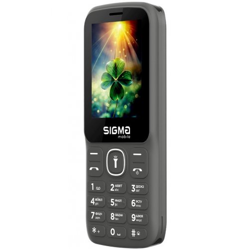 Кнопковий телефон Sigma mobile X-style 242 Lucky (4827798792926) Grey купити в Україні | Telemart фото