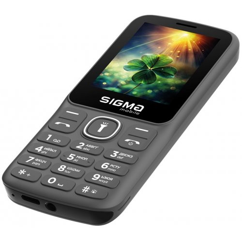 Кнопковий телефон Sigma mobile X-style 242 Lucky (4827798792926) Grey купити в Україні | Telemart фото