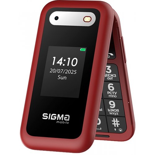 Кнопочный телефон Sigma mobile X-style 281 Clik (4827798151426) Red купить в Украине | Telemart фото