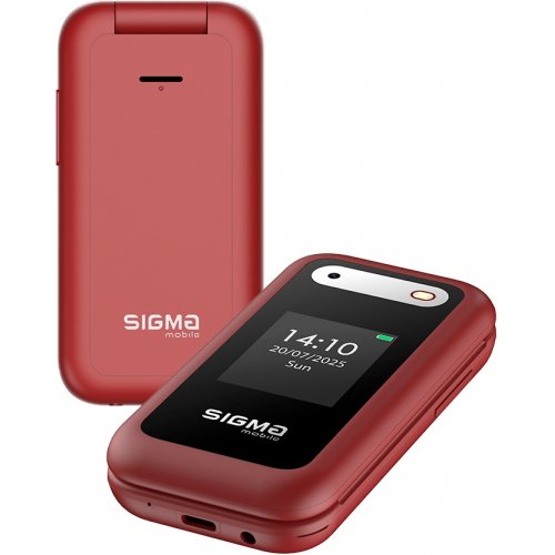 Кнопочный телефон Sigma mobile X-style 281 Clik (4827798151426) Red купить в Украине | Telemart фото