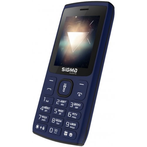 Кнопковий телефон Sigma mobile X-style 34 NRG Type-C (4827798120521) Blue купити в Україні | Telemart фото