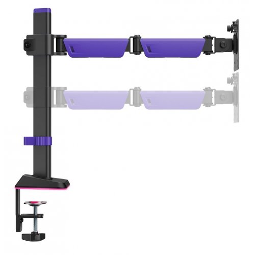 Уценка настольное крепление для монитора GamePro MAG101 RGB 17-40" Black/Violet (Вскрытая упаковка, 907769) купить в Украине | Telemart фото