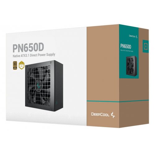 Уценка блок питания Deepcool PN650D 650W (R-PN650D-FC0B-JGEU-V2) (Вскрытая упаковка, 907770) купить в Украине | Telemart фото