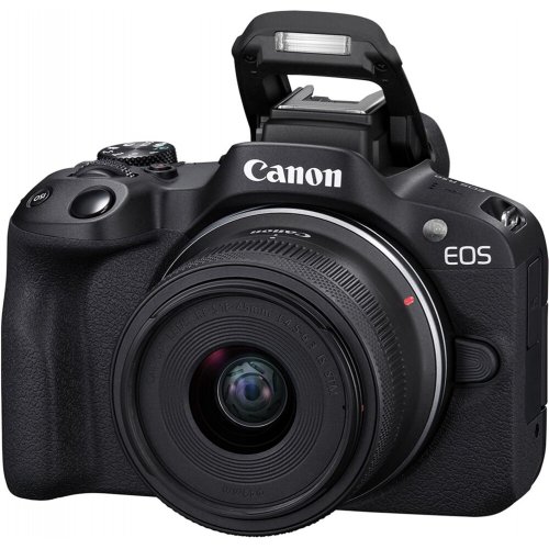 Бездзеркальний фотоапарат Canon EOS R50 Kit (RF-S 18-45mm) IS STM Travel Kit (5811C099) Black купити в Україні | Telemart фото