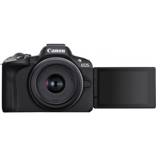 Бездзеркальний фотоапарат Canon EOS R50 Kit (RF-S 18-45mm) IS STM Travel Kit (5811C099) Black купити в Україні | Telemart фото