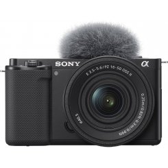 Беззеркальный фотоаппарат Sony ZV-E10 Kit (16-50mm) OSS II (ZVE10KB.CEC) Black