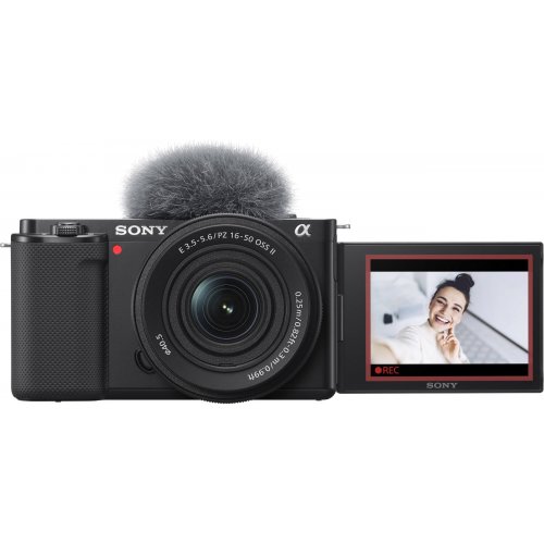 Бездзеркальний фотоапарат Sony ZV-E10 Kit (16-50mm) OSS II (ZVE10KB.CEC) Black купити в Україні | Telemart фото