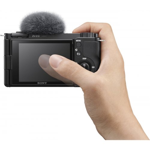 Бездзеркальний фотоапарат Sony ZV-E10 Kit (16-50mm) OSS II (ZVE10KB.CEC) Black купити в Україні | Telemart фото