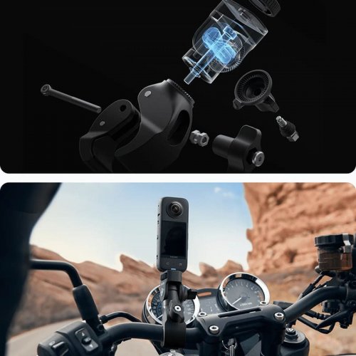 Крепление экшн-камеры для мотоцикла Insta360 Motorcycle Bundle (CINSAAVY) купить в Украине | Telemart фото