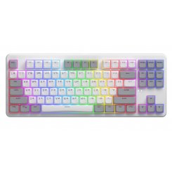 Уцінка клавіатура HATOR Rockfall 3 TKL Aurum Orange Linear Rev.2.0 Wireless (HTK851UA) White (Розкрита упаковка, 907830)
