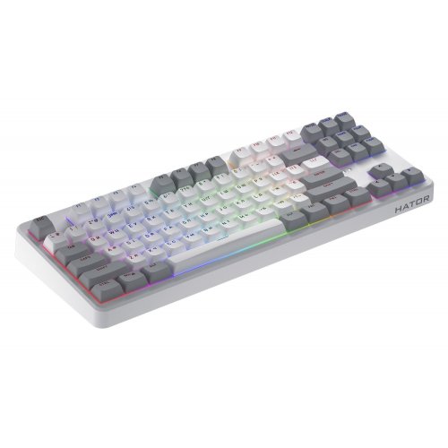 Уценка клавиатура HATOR Rockfall 3 TKL Aurum Orange Linear Rev.2.0 Wireless (HTK851UA) White (Вскрытая упаковка, 907830) купить в Украине | Telemart фото
