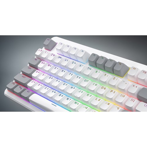 Уценка клавиатура HATOR Rockfall 3 TKL Aurum Orange Linear Rev.2.0 Wireless (HTK851UA) White (Вскрытая упаковка, 907830) купить в Украине | Telemart фото