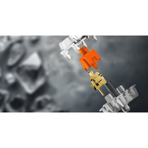 Уценка клавиатура HATOR Rockfall 3 TKL Aurum Orange Linear Rev.2.0 Wireless (HTK851UA) White (Вскрытая упаковка, 907830) купить в Украине | Telemart фото