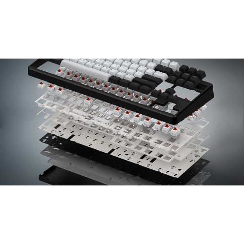 Уценка клавиатура HATOR Rockfall 3 TKL Aurum Orange Linear Rev.2.0 Wireless (HTK851UA) White (Вскрытая упаковка, 907830) купить в Украине | Telemart фото