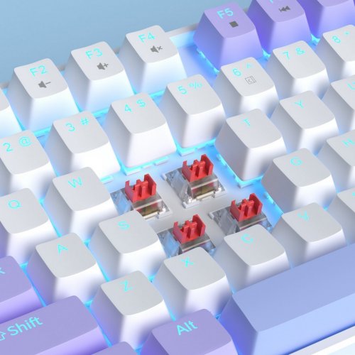Уценка клавиатура MageGee MK-STAR Red Switch (6971969728752-UA) Lilac (Вскрытая упаковка, 907833) купить в Украине | Telemart фото