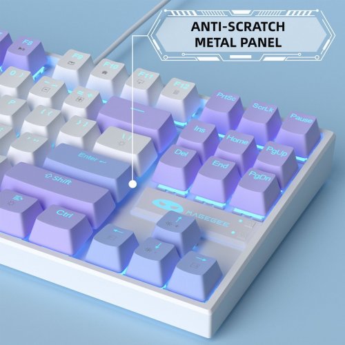 Уценка клавиатура MageGee MK-STAR Red Switch (6971969728752-UA) Lilac (Вскрытая упаковка, 907833) купить в Украине | Telemart фото
