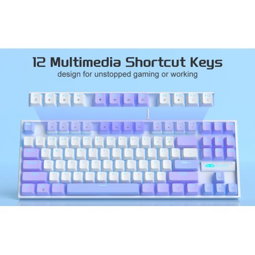 Уценка клавиатура MageGee MK-STAR Red Switch (6971969728752-UA) Lilac (Вскрытая упаковка, 907833) купить в Украине | Telemart фото