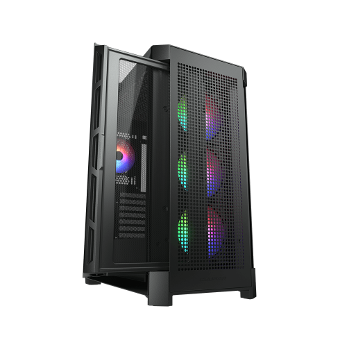Уцінка корпус Cougar Duoface Pro RGB Tempered Glass без БЖ Black (Розкрита упаковка, 907855) купити в Україні | Telemart фото