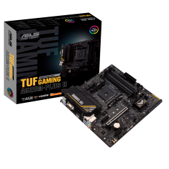 Уценка материнская плата Asus TUF GAMING A520M-PLUS II (sAM4, A520) (Вскрытая упаковка, 907925)