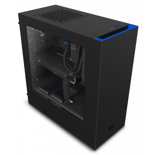 Продать Корпус NZXT S340 (CA-S340MB-GB) Black/Blue по Trade-In интернет-магазине Телемарт - Киев, Днепр, Украина фото