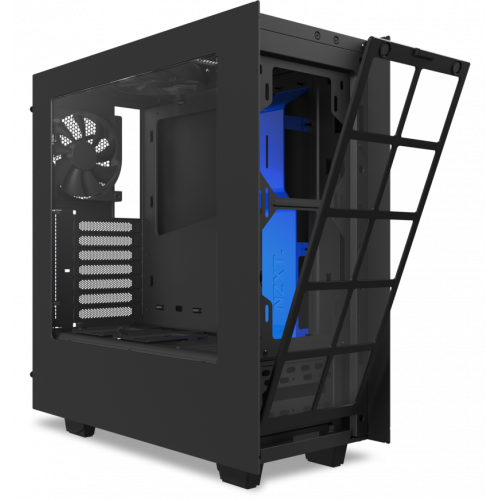 Продать Корпус NZXT S340 (CA-S340MB-GB) Black/Blue по Trade-In интернет-магазине Телемарт - Киев, Днепр, Украина фото