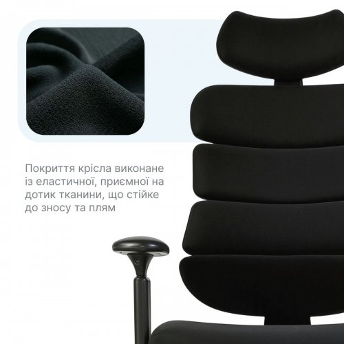 Офисное кресло OfficePro FlexCore OC120 Black купить в Украине | Telemart фото