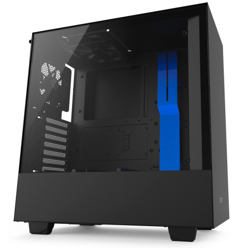 Фото Корпус NZXT H500 (CA-H500B-BL) Matte Black/Blue