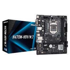 Материнская плата AsRock H470M-HDV/M.2 (s1200, Intel H470) (Восстановлено продавцом, 908084)