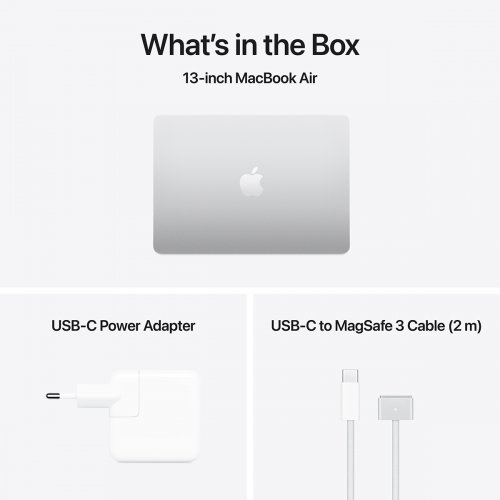Ноутбук Apple MacBook Air 13.6" M5 24/512GB 2026 (Z1L0002CZ) Silver купити в Україні | Telemart фото