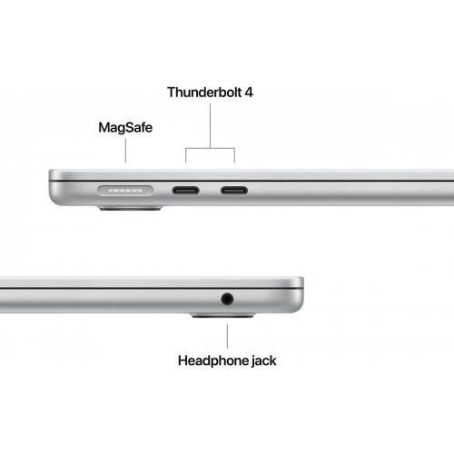 Ноутбук Apple MacBook Air 13.6" M5 24/512GB 2026 (Z1L0002CZ) Silver купити в Україні | Telemart фото