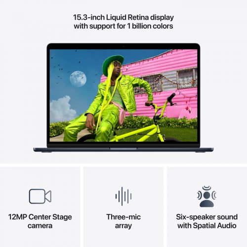Ноутбук Apple MacBook Air 15.3" M5 32/2TB 2026 (Z1LW001VX) Midnight купити в Україні | Telemart фото
