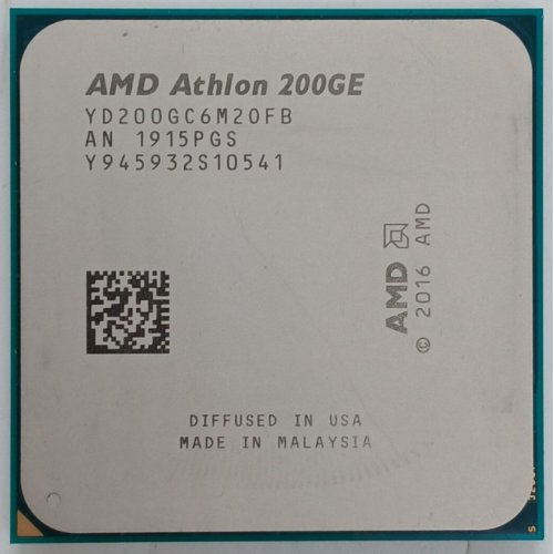 Процесор AMD Athlon 200GE 3.2GHz sAM4 Tray (YD200GC6FBMPK) (Відновлено продавцем, 908107) купити в Україні | Telemart фото