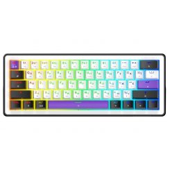 Уцінка клавіатура HATOR HK60 Hellyberry Mechanical Linear Wireless White/Violet (Розкрита упаковка, 908154)