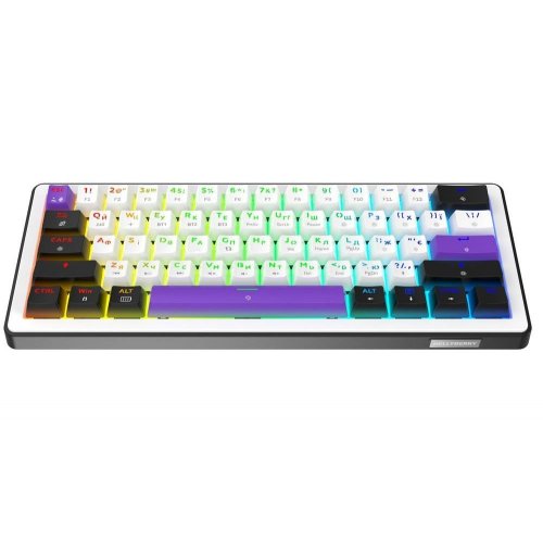 Уценка клавиатура HATOR HK60 Hellyberry Mechanical Linear Wireless White/Violet (Вскрытая упаковка, 908154) купить в Украине | Telemart фото