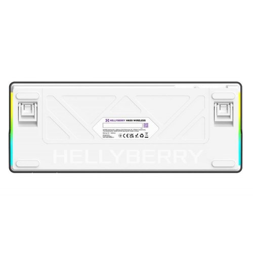 Уценка клавиатура HATOR HK60 Hellyberry Mechanical Linear Wireless White/Violet (Вскрытая упаковка, 908154) купить в Украине | Telemart фото