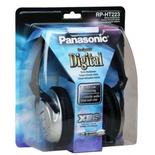 Купить Наушники Panasonic RP-HT223GU-S Silver - цена в Харькове, Киеве, Днепре, Одессе
в интернет-магазине Telemart фото