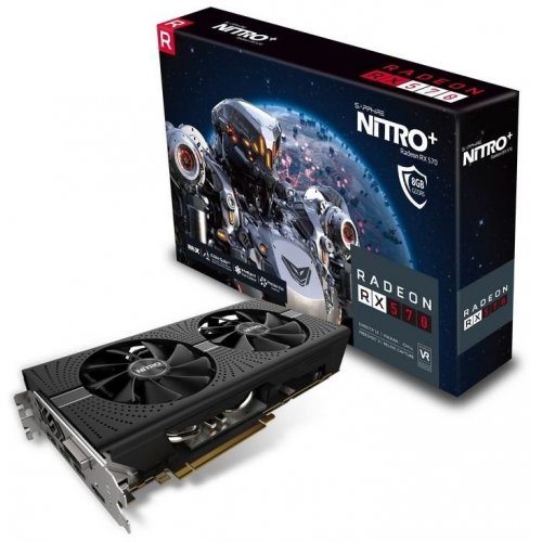 Видеокарта Sapphire Radeon RX 570 NITRO+ 8192MB (11266-09-20G) (Восстановлено продавцом, 908511) купить в Украине | Telemart фото