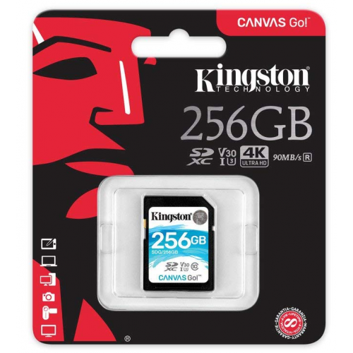 Купить Карта памяти Kingston microSDXC 256GB Canvas Go! Class 10 (SDG/256GB) - цена в Харькове, Киеве, Днепре, Одессе
в интернет-магазине Telemart фото