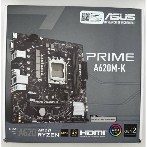 Материнская плата Asus PRIME A620M-K (sAM5, AMD A620) (Восстановлено продавцом, 908671) купить в Украине | Telemart фото