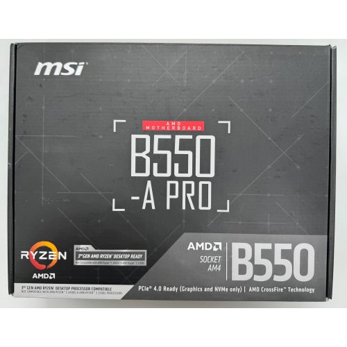 Материнская плата MSI B550-A PRO (sAM4, AMD B550) (Восстановлено продавцом, 908673) купить в Украине | Telemart фото