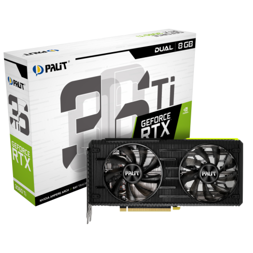 Видеокарта Palit GeForce RTX 3060 Ti Dual 8192MB (NE6306T019P2-190AD) (Восстановлено продавцом, 908687) купить в Украине | Telemart фото