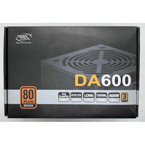 Блок питания Deepcool DA600 600W (DP-BZ-DA600N) (Восстановлено продавцом, 908696) купить в Украине | Telemart фото