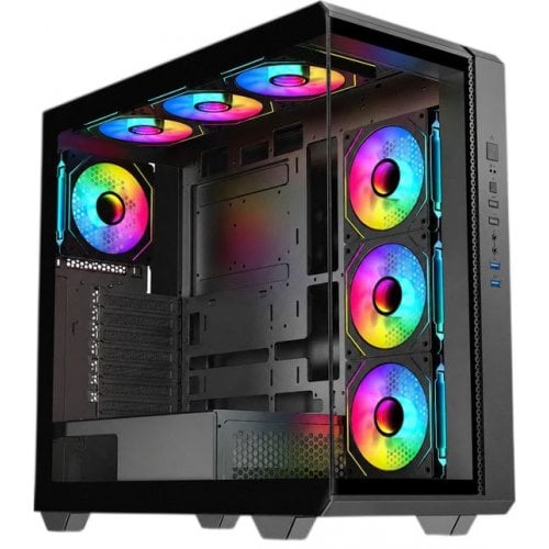 Корпус Frontier Aurex AU31A F Tempered Glass без БЖ Black купити в Україні | Telemart фото