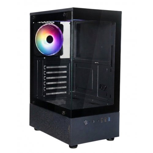 Корпус Frontier GA192 Tempered Glass без БЖ Black купити в Україні | Telemart фото