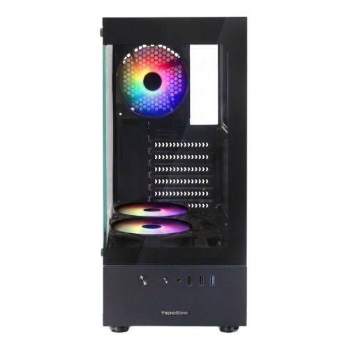 Корпус Frontier GA192 F Tempered Glass без БЖ Black купити в Україні | Telemart фото