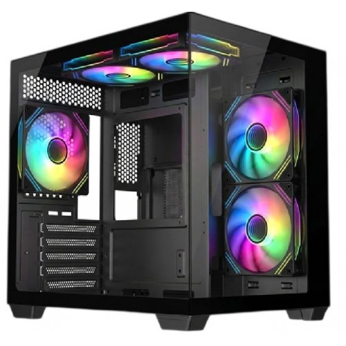 Корпус Frontier IGLOO1 F 275C Tempered Glass без БЖ Black купити в Україні | Telemart фото