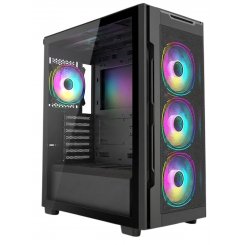 Корпус Frontier Uriel UR16A F Tempered Glass без БЖ Black