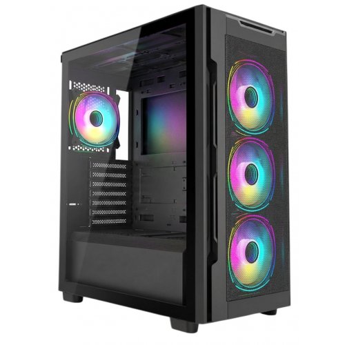 Корпус Frontier Uriel UR16A F Tempered Glass без БЖ Black купити в Україні | Telemart фото